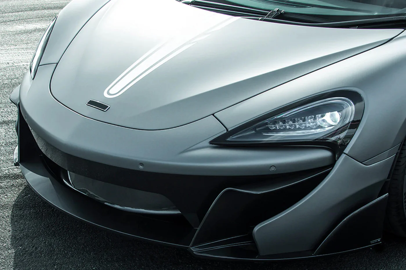 Vorsteiner McLaren 570S VX Aero Carbon Fiber Front Bumper w/ Front Splitter (MVR1110) - Image 2