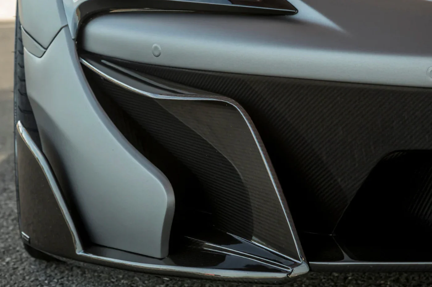 Vorsteiner McLaren 570S VX Aero Carbon Fiber Front Bumper w/ Front Splitter (MVR1110) - Image 4