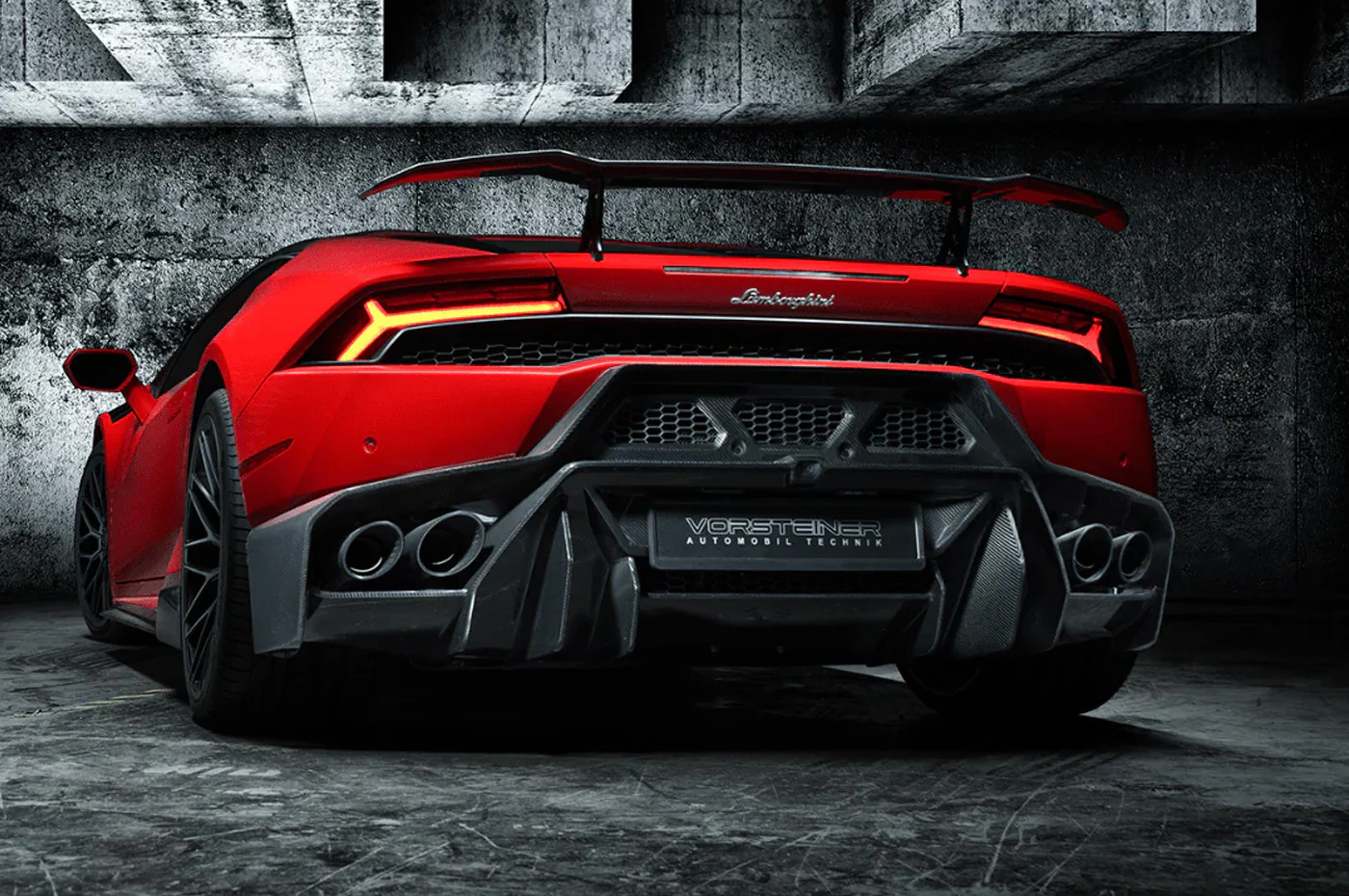 Vorsteiner Novara Edizione Rear Bumper w/ Rear Diffuser For Lamborghini Huracan (0920LOV) - Image 12