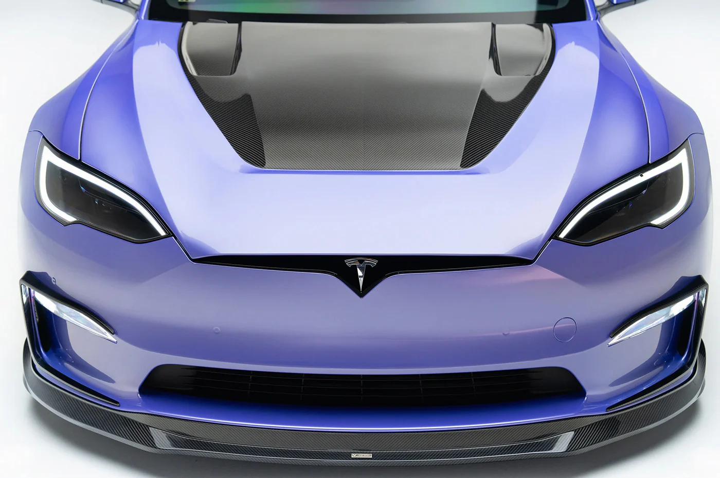 Vorsteiner Tesla Model S Plaid VRS Aero Carbon Fiber Bumper Flares (TEV3025) - Image 5