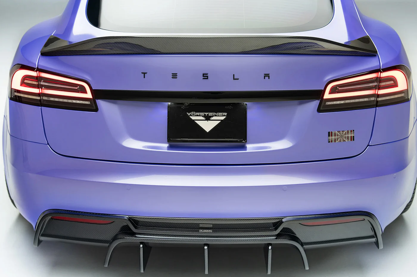 Vorsteiner Tesla Model S Plaid VRS Aero Carbon Fiber Decklid Spoiler (TEV3060) - Image 3
