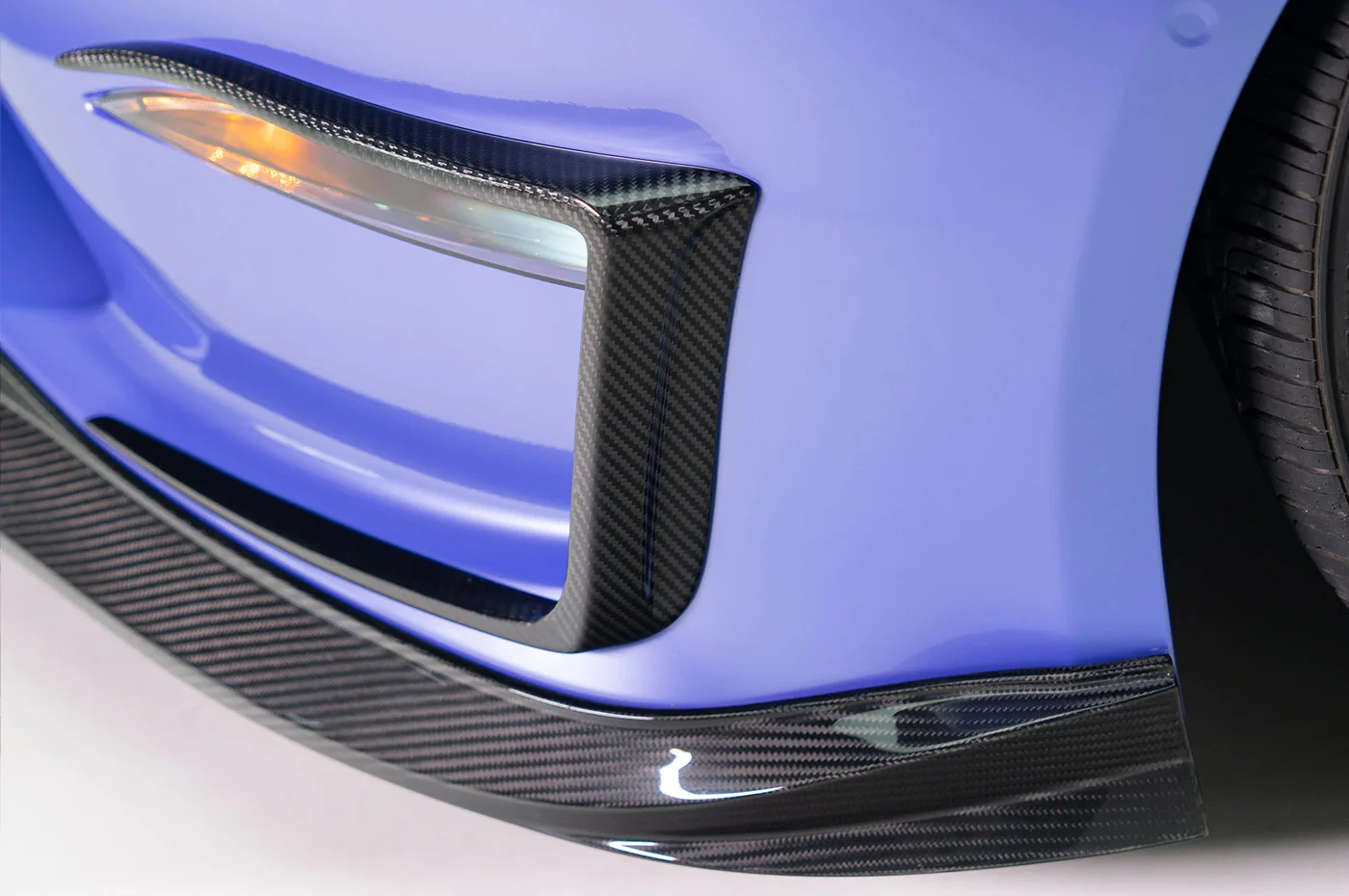 Vorsteiner Tesla Model S Plaid VRS Aero Carbon Fiber Front Spoiler (TEV3020) - Image 5