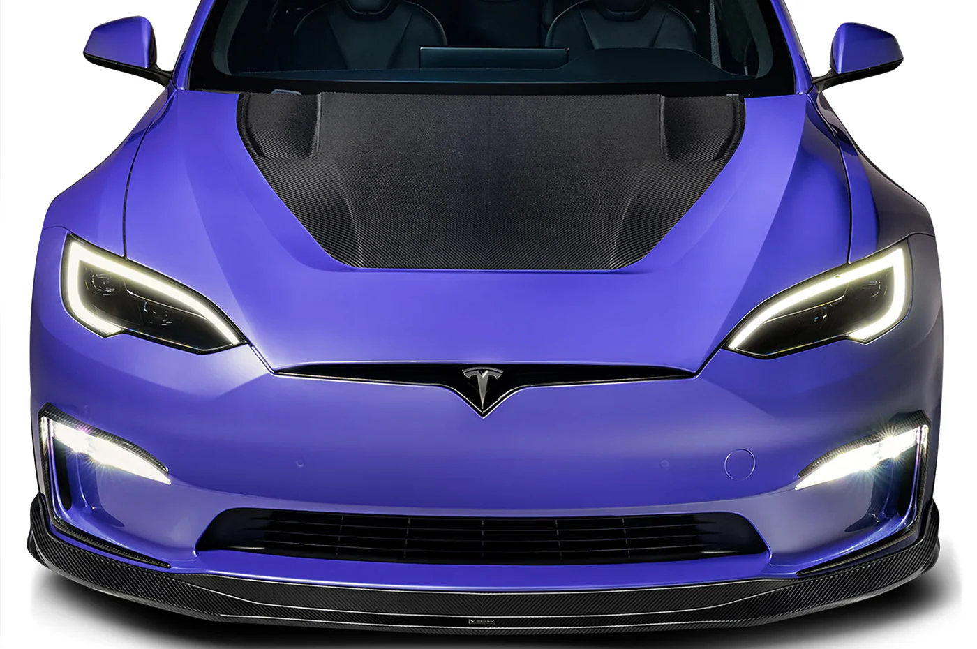 Vorsteiner Tesla Model S Plaid VRS Aero Carbon Fiber Hood (TEV3080) - Image 2