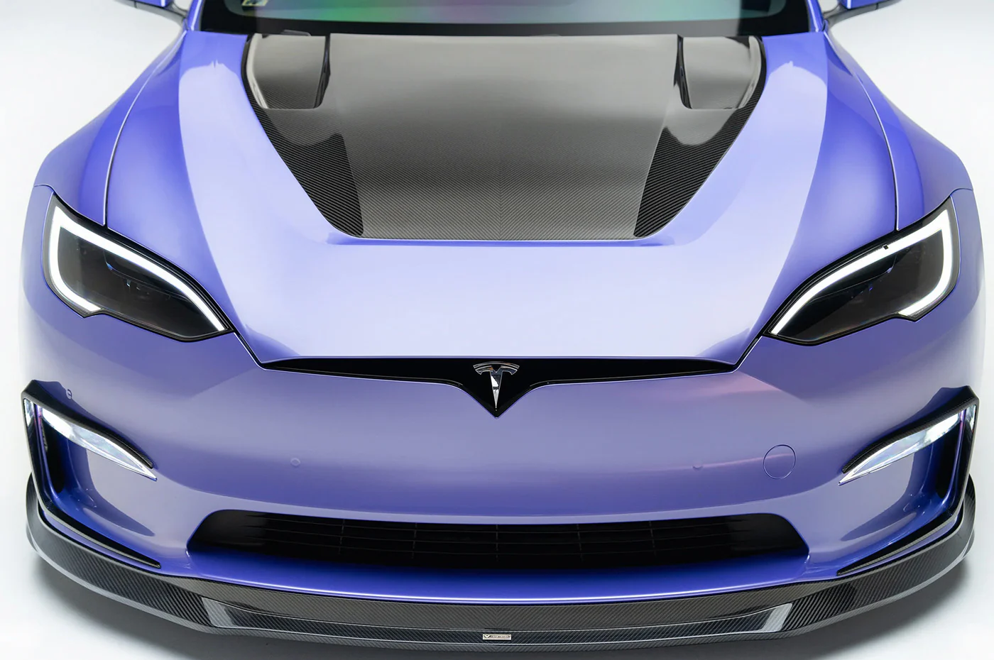 Vorsteiner Tesla Model S Plaid VRS Aero Carbon Fiber Hood (TEV3080) - Image 3