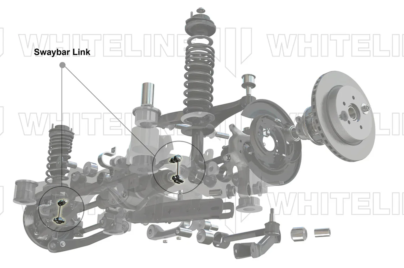 Whiteline Adjustable Rear Sway Bar Links for 2022+ VB Subaru WRX (KLC182) - Image 2