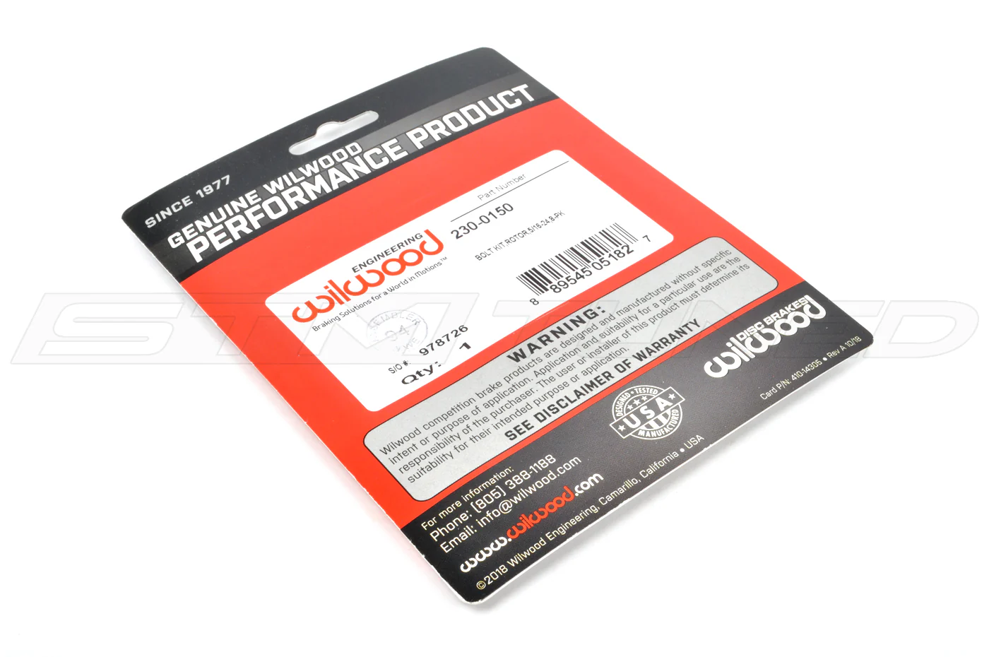 Wilwood Brake Rotor Bolts for STM Drag Brakes (230-0150) - Image 4