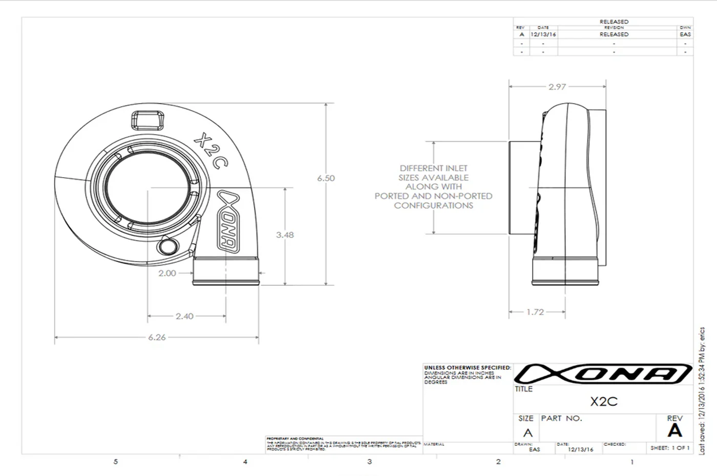 Xona X2B Standard Rotation Turbo 280-600HP (XRC5251S) - Image 4