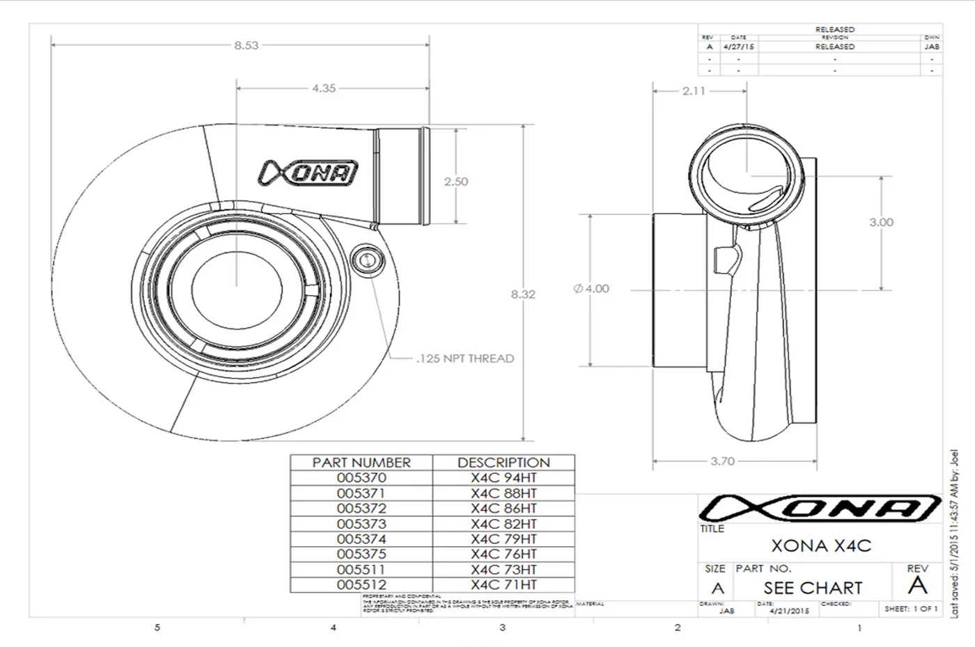Xona X2B Standard Rotation Turbo 500-940HP (XRC6469S) - Image 3